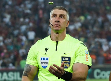 Brezilya Kupası: Fluminense, Flamengo 'ya karşı. 16 Mayıs 2023, Rio de Janeiro, Brezilya: Fluminense ve Flamengo arasındaki futbol maçı, Mario Filho Stadyumu 'nda (Maracana) düzenlenen 2023 Brezilya Kupası' nın 16.)