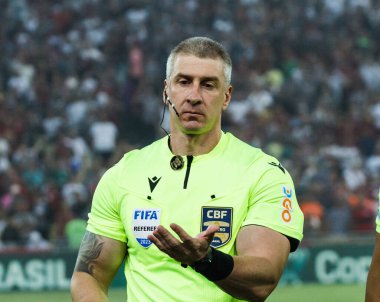 Brezilya Kupası: Fluminense, Flamengo 'ya karşı. 16 Mayıs 2023, Rio de Janeiro, Brezilya: Fluminense ve Flamengo arasındaki futbol maçı, Mario Filho Stadyumu 'nda (Maracana) düzenlenen 2023 Brezilya Kupası' nın 16.)