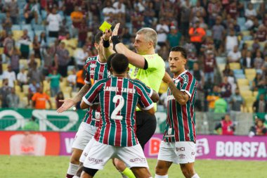 Brezilya Kupası: Fluminense, Flamengo 'ya karşı. 16 Mayıs 2023, Rio de Janeiro, Brezilya: Fluminense ve Flamengo arasındaki futbol maçı, Mario Filho Stadyumu 'nda (Maracana) düzenlenen 2023 Brezilya Kupası' nın 16.)