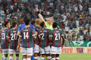 Brezilya Kupası: Fluminense, Flamengo 'ya karşı. 16 Mayıs 2023, Rio de Janeiro, Brezilya: Fluminense ve Flamengo arasındaki futbol maçı, Mario Filho Stadyumu 'nda (Maracana) düzenlenen 2023 Brezilya Kupası' nın 16.)