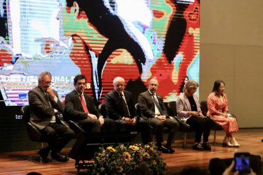Brezilya Cumhuriyeti Başkanı Luiz Inacio Lula da Silva Seminer Şeffaflık ve Bilgiye Erişim Açılışında. 16 Mayıs 2023. Brasilia, Distrito Federal, Brezilya: Yeni On Yıl İçin Zorluklar