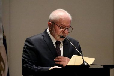 Brezilya Cumhuriyeti Başkanı Luiz Inacio Lula da Silva Seminer Şeffaflık ve Bilgiye Erişim Açılışında. 16 Mayıs 2023. Brasilia, Distrito Federal, Brezilya: Yeni On Yıl İçin Zorluklar