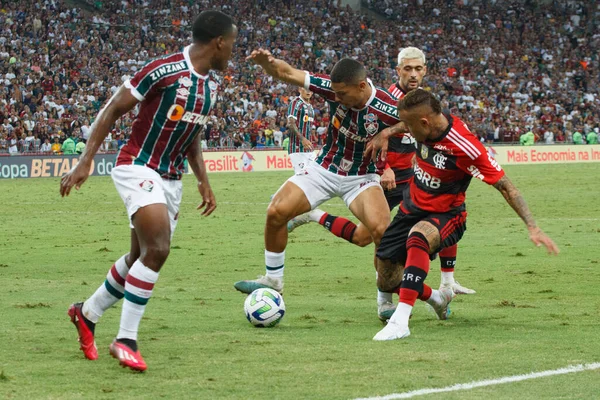 Piala Brasil Fluminense Flamengo Mei 2023 Rio Janeiro Brasil Pertandingan — Stok Foto