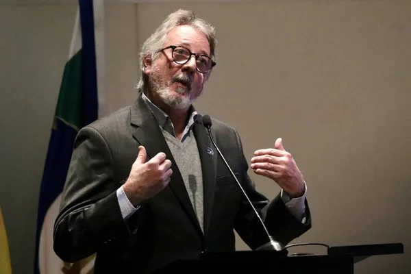 Presidente República Brasil Luiz Inácio Lula Silva Inauguración Del Seminario — Foto de Stock
