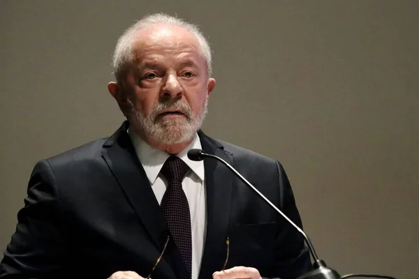 Republiken Brasiliens President Luiz Inacio Lula Silva Vid Öppnandet Seminariet — Stockfoto