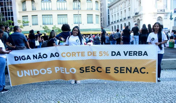Демонстрация День Рио Жанейро Мая 2023 Года Рио Жанейро Бразилия — стоковое фото