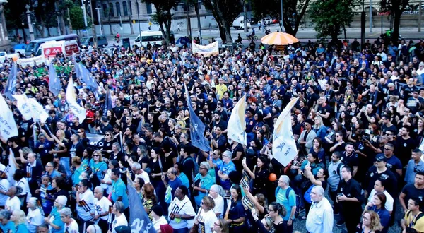 Manifestação Dia Rio Janeiro Maio 2023 Rio Janeiro Brasil Chamado — Fotografia de Stock