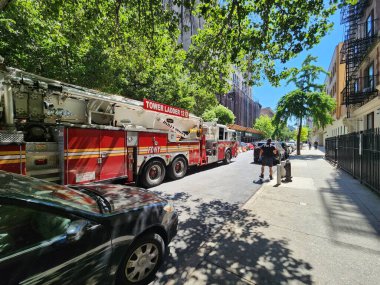 New York manzarası. 17 Mayıs 2023, New York, ABD: New York 'un 9. Cadde' deki genel manzarası (17 Mayıs Perşembe)). 