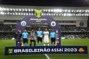 Brezilya Futbol Şampiyonası: Coritiba, Atletico MG 'ye karşı. 20 Mayıs 2023, Curitiba, Parana, Brezilya: Coritiba ve Atletico MG arasındaki futbol maçı, Estadio Couto Pereira' da düzenlenen 2023 Brezilya Futbol Şampiyonası 'nın 7. turu için geçerli. 