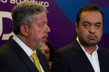 Güney & Güneydoğu Brezilya Valileri Vergi Reformu Önerisi sundular. 19 Mayıs 2023, Rio de Janeiro, Brezilya: Güney ve Güneydoğu valileri Vergi Reformu ile ilgili bir dizi öneriyi Milletvekilleri Meclisi Başkanı Arthur Lira 'ya sundular.