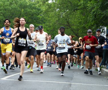 Brooklyn Yarı Maraton 13.1 Mil Yarışı. 20 Mayıs 2023, Brooklyn, New York, ABD: Amerika Birleşik Devletleri 'ndeki 13.1 millik Kings İlçesi' ndeki en büyük yarı maratondur.