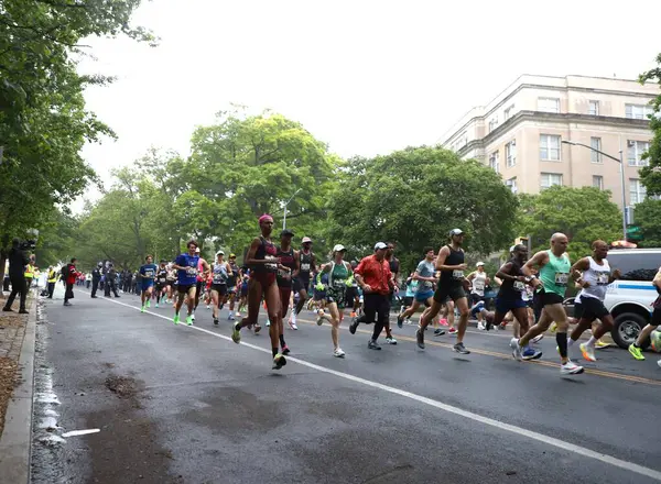 Półmaraton Brooklyński Milowy Maja 2023 Brooklyn Nowy Jork Usa Brooklyn — Zdjęcie stockowe