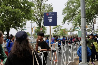 Brooklyn Yarı Maraton 13.1 Mil Yarışı. 20 Mayıs 2023, Brooklyn, New York, ABD: Amerika Birleşik Devletleri 'ndeki 13.1 millik Kings İlçesi' ndeki en büyük yarı maratondur.