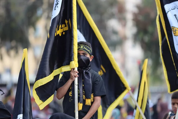Int Islamitische Jihad Beweging Gaza Organiseert Een Herdenkingsceremonie Voor Martelaren — Stockfoto