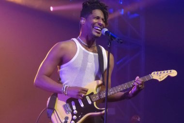 Jon Batiste, Sao Paulo 'daki C6 Müzik Festivali' nde sahne alıyor. 20 Mayıs 2023, Sao Paulo, Brezilya: Amerikalı şarkıcı Jon Batiste, 20 Mayıs Cumartesi gecesi Ibirapuera Park 'ta gerçekleşen Sao Paulo' daki C6 festivalinde Heineken sahnesinde sahne aldı..