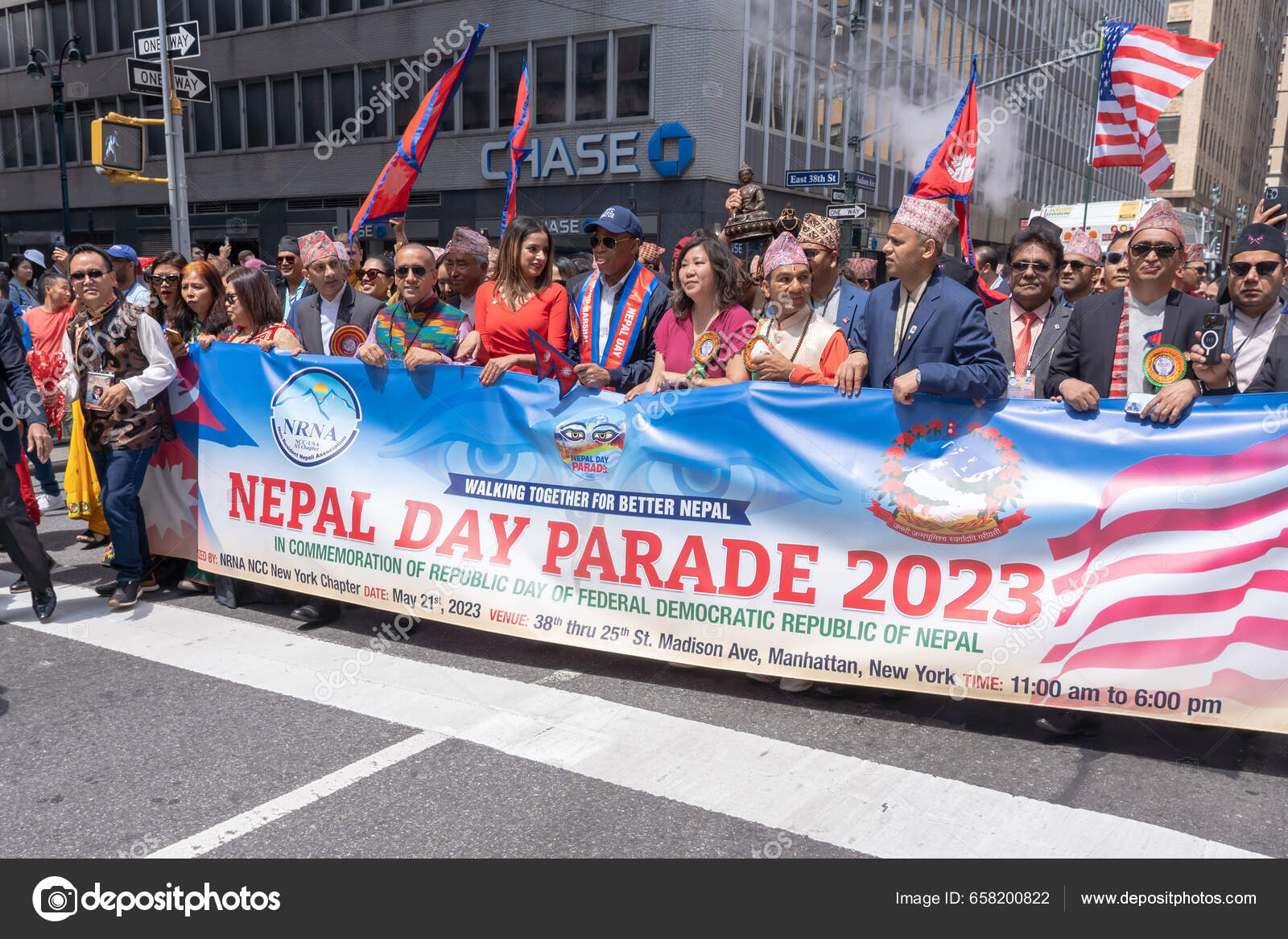 Nepal Day Parade 2023 May 2023 New York New York Stock Editorial