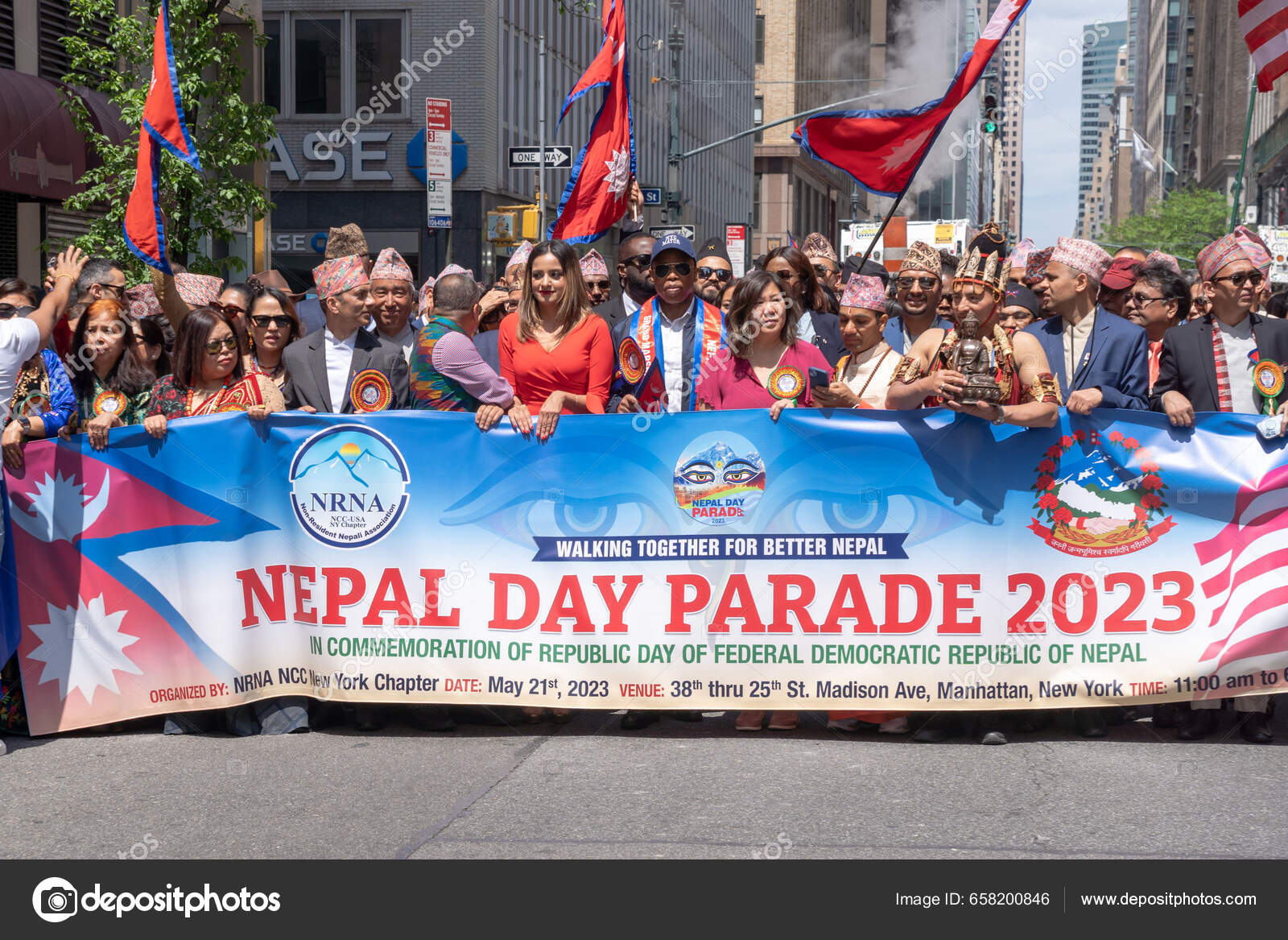 Nepal Day Parade 2023 May 2023 New York New York Stock Editorial