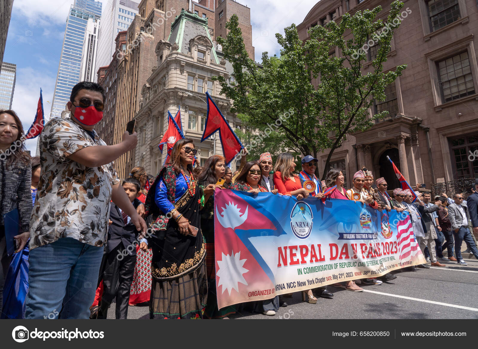 Nepal Day Parade 2023 May 2023 New York New York Stock Editorial