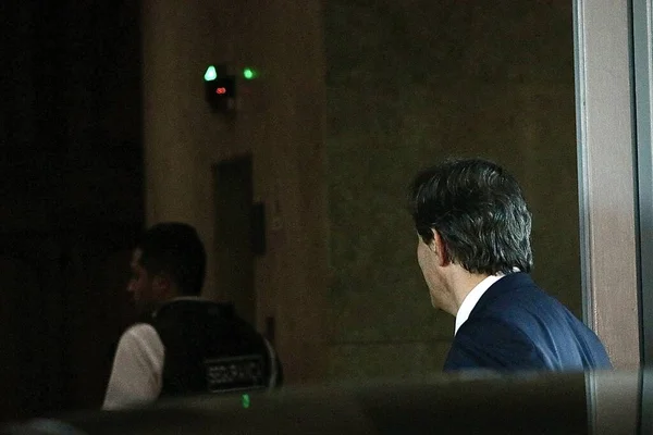 Haddad Speaks Press Leaves Ministry Finance May 2023 Brasilia Federal — Stock Photo, Image