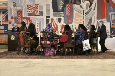 (Afrika Günü 'nü kutlamak için Brezilya Başkanı Lula ile öğle yemeği. 25 Mayıs 2023. Brasilia, Federal Bölge, Brezilya: Cumhurbaşkanı Luiz Inacio Lula da Silva (PT), Perşembe öğleden sonra, Afrika Günü vesilesiyle öğle yemeğinde