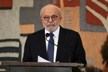 (Afrika Günü 'nü kutlamak için Brezilya Başkanı Lula ile öğle yemeği. 25 Mayıs 2023. Brasilia, Federal Bölge, Brezilya: Cumhurbaşkanı Luiz Inacio Lula da Silva (PT), Perşembe öğleden sonra, Afrika Günü vesilesiyle öğle yemeğinde