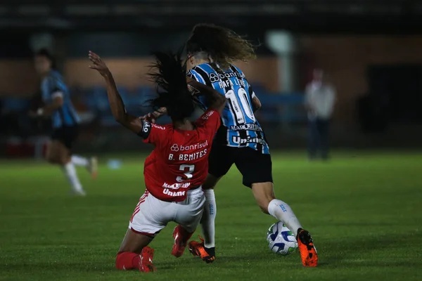 Brezilya Kadın Futbol Şampiyonası Gremio Karşı Internacional Mayıs 2023 Porto — Stok fotoğraf