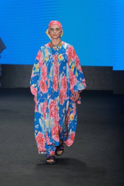 SPFW N55 : Martins Brand Parade. 25 Mayıs 2023, Sao Paulo, Brezilya: SPFW N55 2023 Martins Brand geçit törenini gösteriyor