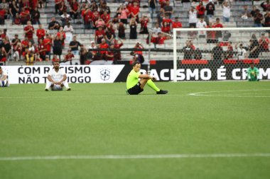 Brezilya Futbol Şampiyonası: Athletico Halkla İlişkiler Gremio 'ya karşı. 27 Mayıs 2023, Curitiba, Parana, Brezilya: Athletico PR ve Gremio arasındaki futbol maçı, 2023 Brezilya Şampiyonası 'nın 8. turu için geçerli. Gremio 2x1 kazandı.. 