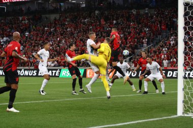 Brezilya Futbol Şampiyonası: Athletico Halkla İlişkiler Gremio 'ya karşı. 27 Mayıs 2023, Curitiba, Parana, Brezilya: Athletico PR ve Gremio arasındaki futbol maçı, 2023 Brezilya Şampiyonası 'nın 8. turu için geçerli. Gremio 2x1 kazandı.. 