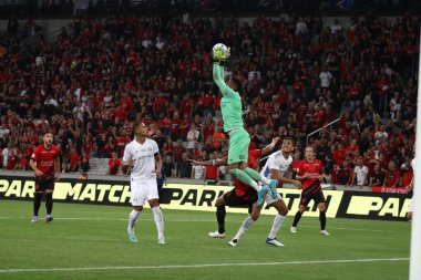 Brezilya Futbol Şampiyonası: Athletico Halkla İlişkiler Gremio 'ya karşı. 27 Mayıs 2023, Curitiba, Parana, Brezilya: Athletico PR ve Gremio arasındaki futbol maçı, 2023 Brezilya Şampiyonası 'nın 8. turu için geçerli. Gremio 2x1 kazandı.. 