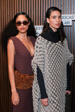 SPFW N55: Marina Bitu Kulis. 27 Mayıs 2023, Sao Paulo, Brezilya: SPFW-N55 sırasında sahne arkası Marina Bitu, Sao Paulo, Sao 'daki Alışveriş Iguatemi' de 27 Cumartesi günü kuruldu.). 