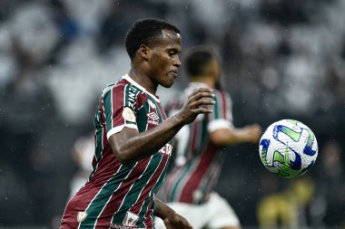Brezilya Futbol Şampiyonası: Korintliler Fluminense 'e karşı. 28 Mayıs 2023. Sao Paulo, Brezilya: 2023 Brezilya Futbol Şampiyonası 'nın sekizinci turunda Corinthians ile Fluminense arasında oynanan futbol maçı, Neo Quimica Arena' da yapıldı.