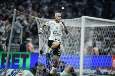 Brezilya Futbol Şampiyonası: Korintliler Fluminense 'e karşı. 28 Mayıs 2023. Sao Paulo, Brezilya: 2023 Brezilya Futbol Şampiyonası 'nın sekizinci turunda Corinthians ile Fluminense arasında oynanan futbol maçı, Neo Quimica Arena' da yapıldı.