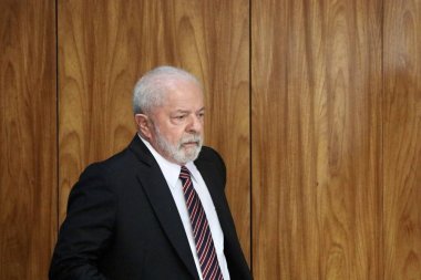 Venezuela Başkanı Maduro ile basın toplantısı. 29 Mayıs 2023, Brasilia, Federal Bölge, Brezilya: Brezilya Cumhurbaşkanı Luiz Inacio Lula da Silva ile birlikte düzenlediği basın toplantısında Venezuela Başkanı Nicolas Maduro