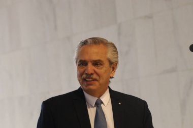 Güney Amerika ülkelerinin başkanlarının Itamaraty Sarayı 'na gelişi. 30 Mayıs 2023. Brasilia, Federal Bölge, Brezilya: Arjantin Başkanı Alberto Fernandez, Güney Amerika Devlet Başkanları Zirvesi için geldi 