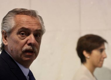 Güney Amerika ülkelerinin başkanlarının Itamaraty Sarayı 'na gelişi. 30 Mayıs 2023. Brasilia, Federal Bölge, Brezilya: Arjantin Başkanı Alberto Fernandez, Güney Amerika Devlet Başkanları Zirvesi için geldi 