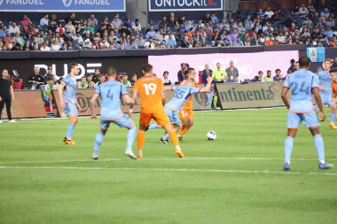 2023 MLS Normal Sezon: New York City FC Cincinnati 'ye karşı. 31 Mayıs 2023, New York, ABD: New York City FC ile MLS Doğu Konferansı için geçerli olan Cincinnati arasındaki futbol maçı, 31 Mayıs Çarşamba günü New York Yankee Stadyumu 'nda oynanacak.). 