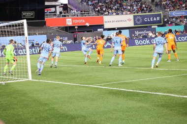 2023 MLS Normal Sezon: New York City FC Cincinnati 'ye karşı. 31 Mayıs 2023, New York, ABD: New York City FC ile MLS Doğu Konferansı için geçerli olan Cincinnati arasındaki futbol maçı, 31 Mayıs Çarşamba günü New York Yankee Stadyumu 'nda oynanacak.). 