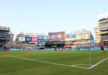2023 MLS Normal Sezon: New York City FC Cincinnati 'ye karşı. 31 Mayıs 2023, New York, ABD: New York City FC ile MLS Doğu Konferansı için geçerli olan Cincinnati arasındaki futbol maçı, 31 Mayıs Çarşamba günü New York Yankee Stadyumu 'nda oynanacak.). 