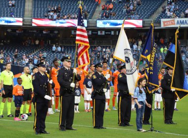 2023 MLS Normal Sezon: New York City FC Cincinnati 'ye karşı. 31 Mayıs 2023, New York, ABD: New York City FC ile MLS Doğu Konferansı için geçerli olan Cincinnati arasındaki futbol maçı, 31 Mayıs Çarşamba günü New York Yankee Stadyumu 'nda oynanacak.). 