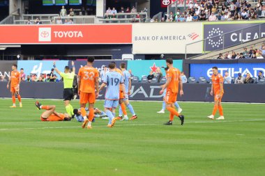 2023 MLS Normal Sezon: New York City FC Cincinnati 'ye karşı. 31 Mayıs 2023, New York, ABD: New York City FC ile MLS Doğu Konferansı için geçerli olan Cincinnati arasındaki futbol maçı, 31 Mayıs Çarşamba günü New York Yankee Stadyumu 'nda oynanacak.). 