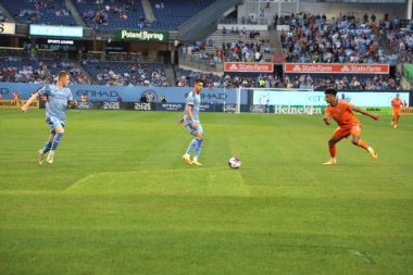 2023 MLS Normal Sezon: New York City FC Cincinnati 'ye karşı. 31 Mayıs 2023, New York, ABD: New York City FC ile MLS Doğu Konferansı için geçerli olan Cincinnati arasındaki futbol maçı, 31 Mayıs Çarşamba günü New York Yankee Stadyumu 'nda oynanacak.). 