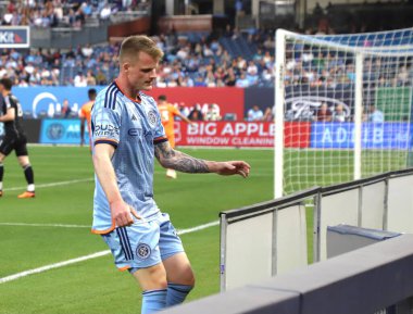 2023 MLS Normal Sezon: New York City FC Cincinnati 'ye karşı. 31 Mayıs 2023, New York, ABD: New York City FC ile MLS Doğu Konferansı için geçerli olan Cincinnati arasındaki futbol maçı, 31 Mayıs Çarşamba günü New York Yankee Stadyumu 'nda oynanacak.). 