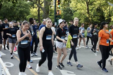 Central Park, New York 'ta 2023 JPMorgan Corporate Challenge. 31 Mayıs 2023, New York, ABD: The 2023 JPMorgan Corporate Challenge in Central Park, New York 'ta gerçekleştirilen yıllık etkinlik.