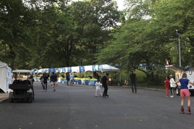 Central Park, New York 'ta 2023 JPMorgan Corporate Challenge. 31 Mayıs 2023, New York, ABD: The 2023 JPMorgan Corporate Challenge in Central Park, New York 'ta gerçekleştirilen yıllık etkinlik.