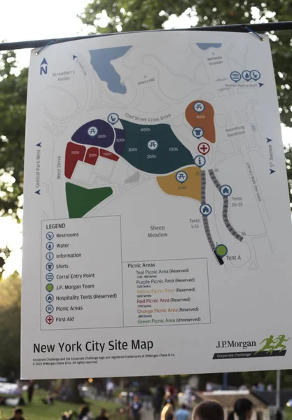 2023 Jpmorgan Corporate Challenge Central Park New York Maggio 2023 — Foto Stock