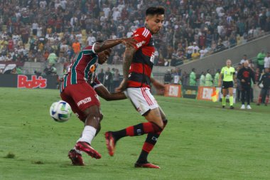 (SPO) Copa do Brasil: Flamengo Fluminense 'e karşı. 1 Haziran 2023, Rio de Janeiro, Brezilya: 2023 Copa do Brasil (Brezilya Kupası) maçının 16. turu için Flamengo ile Fluminense arasında oynanan futbol maçı, Mario Filho Stadyumu 'nda (Maracana) oynandı.