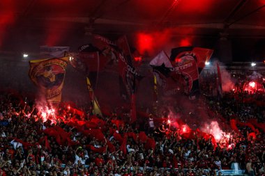 (SPO) Copa do Brasil: Flamengo Fluminense 'e karşı. 1 Haziran 2023, Rio de Janeiro, Brezilya: 2023 Copa do Brasil (Brezilya Kupası) maçının 16. turu için Flamengo ile Fluminense arasında oynanan futbol maçı, Mario Filho Stadyumu 'nda (Maracana) oynandı.