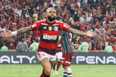 (SPO) Copa do Brasil: Flamengo Fluminense 'e karşı. 1 Haziran 2023, Rio de Janeiro, Brezilya: 2023 Copa do Brasil (Brezilya Kupası) maçının 16. turu için Flamengo ile Fluminense arasında oynanan futbol maçı, Mario Filho Stadyumu 'nda (Maracana) oynandı.