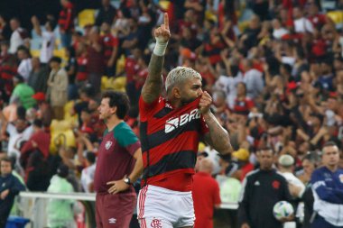 (SPO) Copa do Brasil: Flamengo Fluminense 'e karşı. 1 Haziran 2023, Rio de Janeiro, Brezilya: 2023 Copa do Brasil (Brezilya Kupası) maçının 16. turu için Flamengo ile Fluminense arasında oynanan futbol maçı, Mario Filho Stadyumu 'nda (Maracana) oynandı.